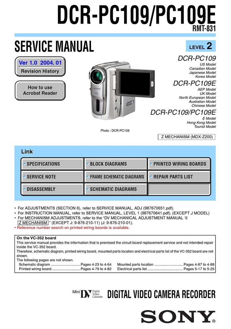 Sony DCR-PC109 - Digital Handycam Camcorder User manual