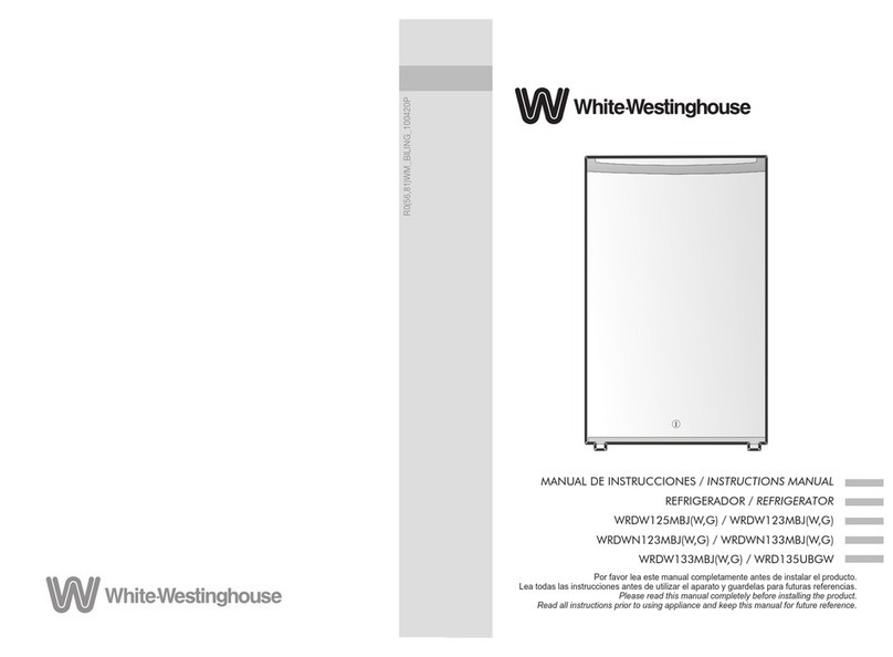 White-Westinghouse WRDW125MBJW instruction manual White-Westinghouse WRDW125MBJW instruction manual