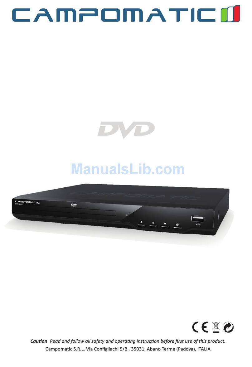 Campomatic DVD 3880 instruction manual