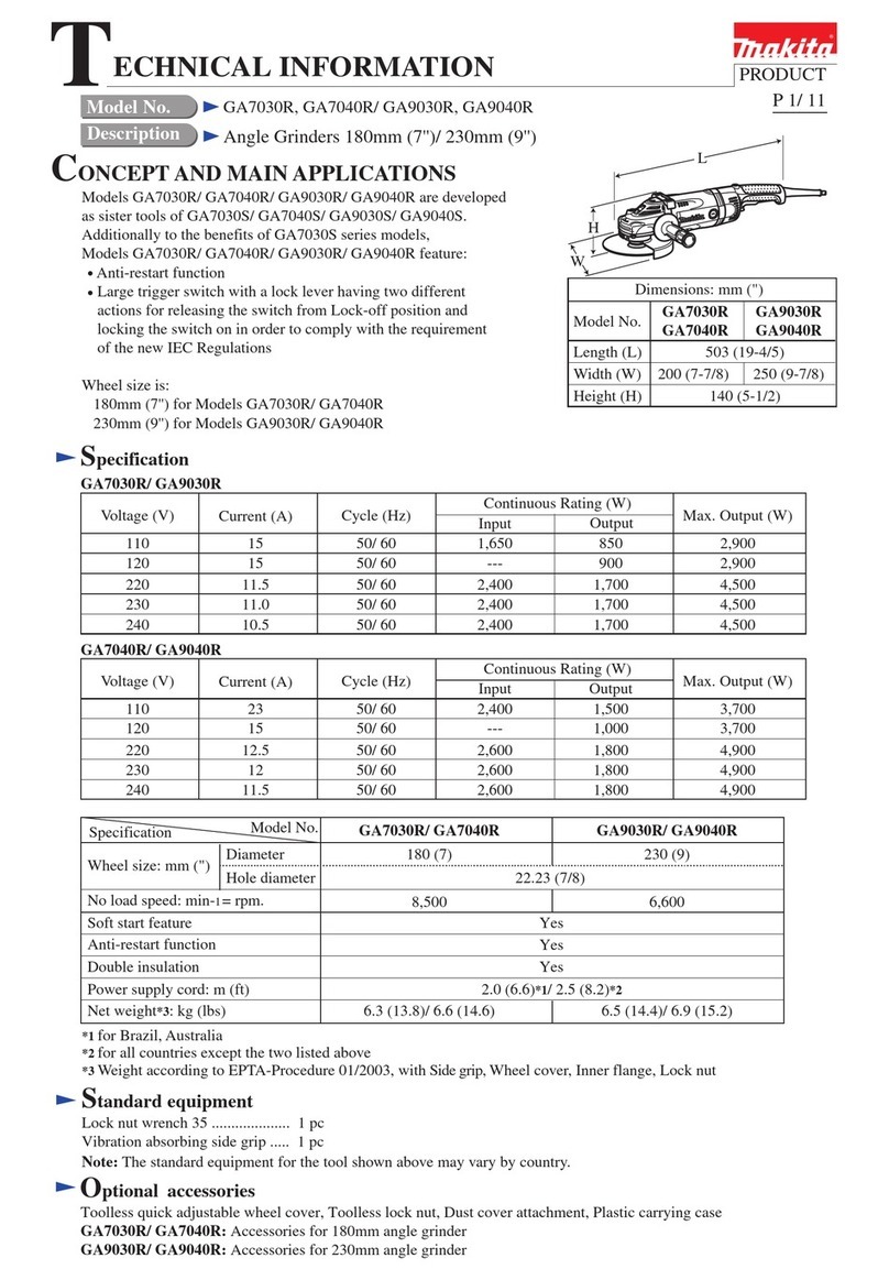 Makita GA7030R Manual