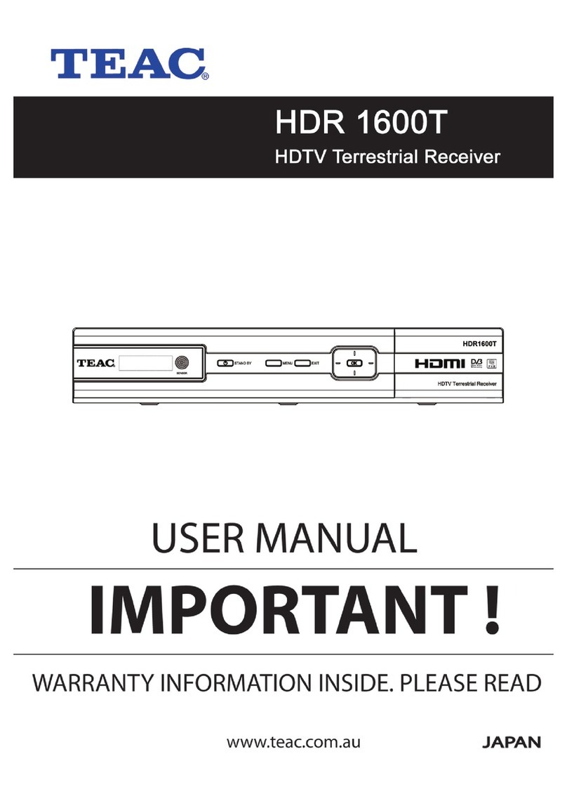 Teac HDR1600T user manual
