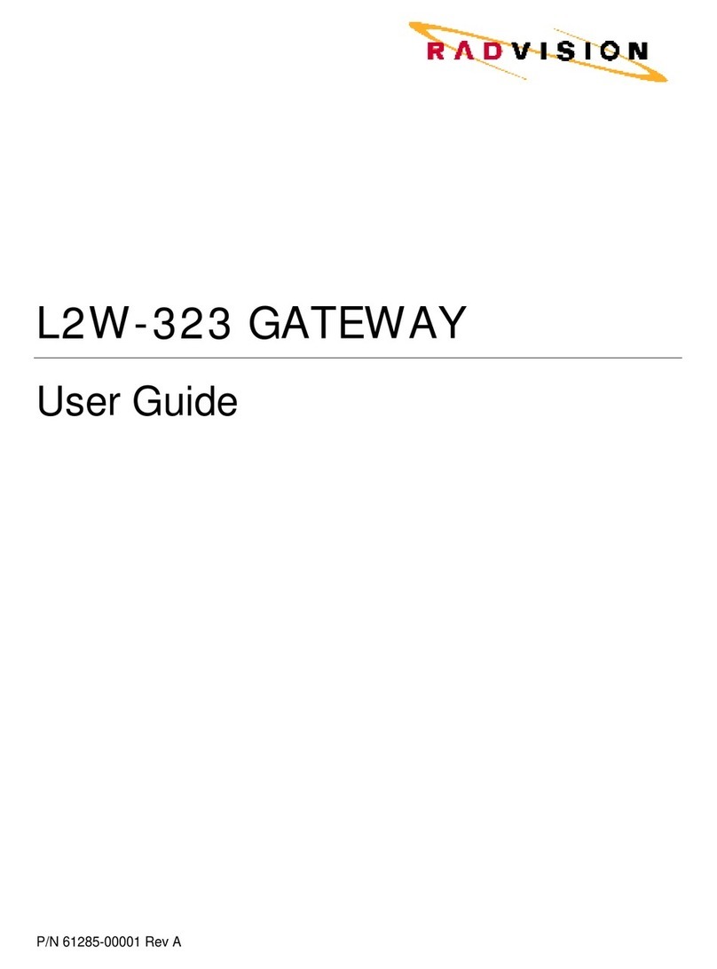 RADVision L2W-323 User manual