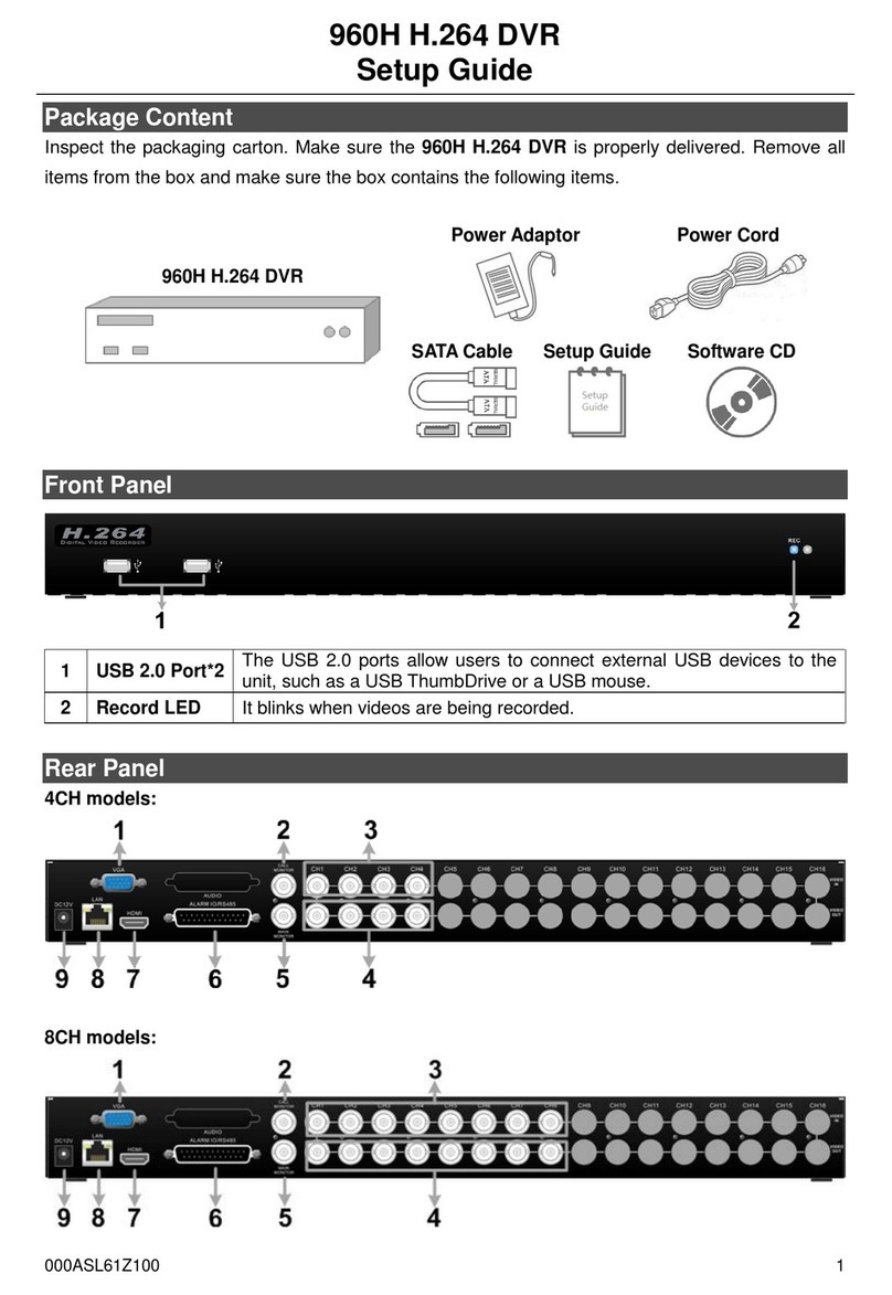 DynaColor 960H H.264 DVR User manual