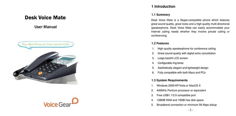 VoiceGear DESK VOICE MATE user manual