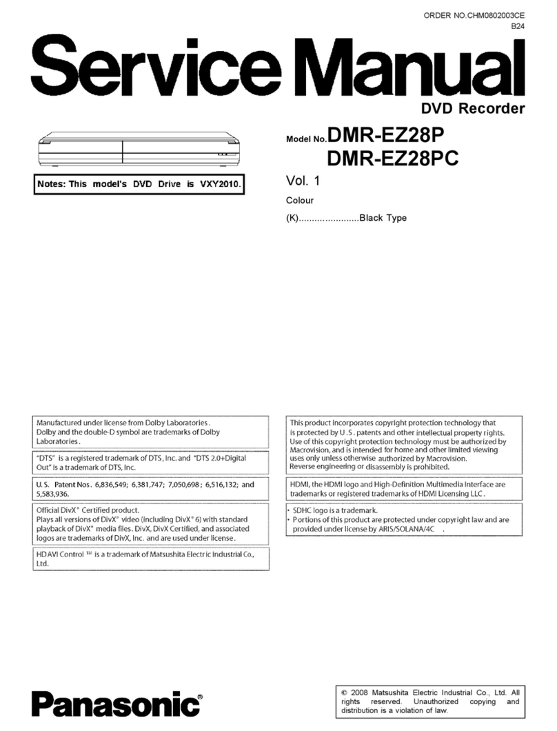 Panasonic DMR-EZ28P Service manual