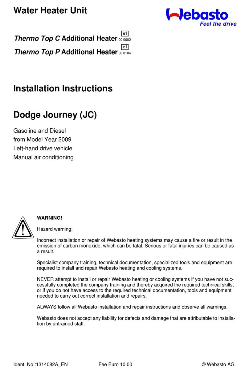 Webasto Dodge Journey (JC) installation instructions