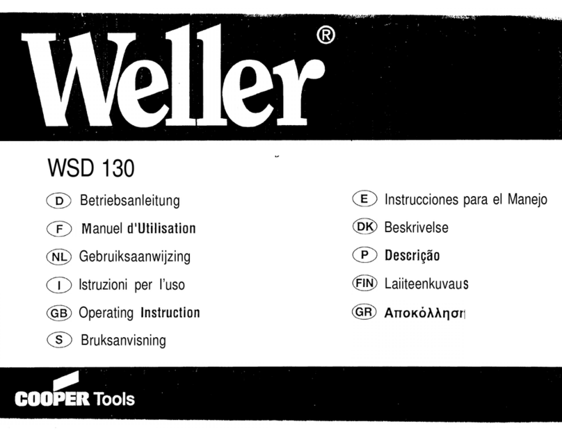 Weller WSD 130 operating instructions