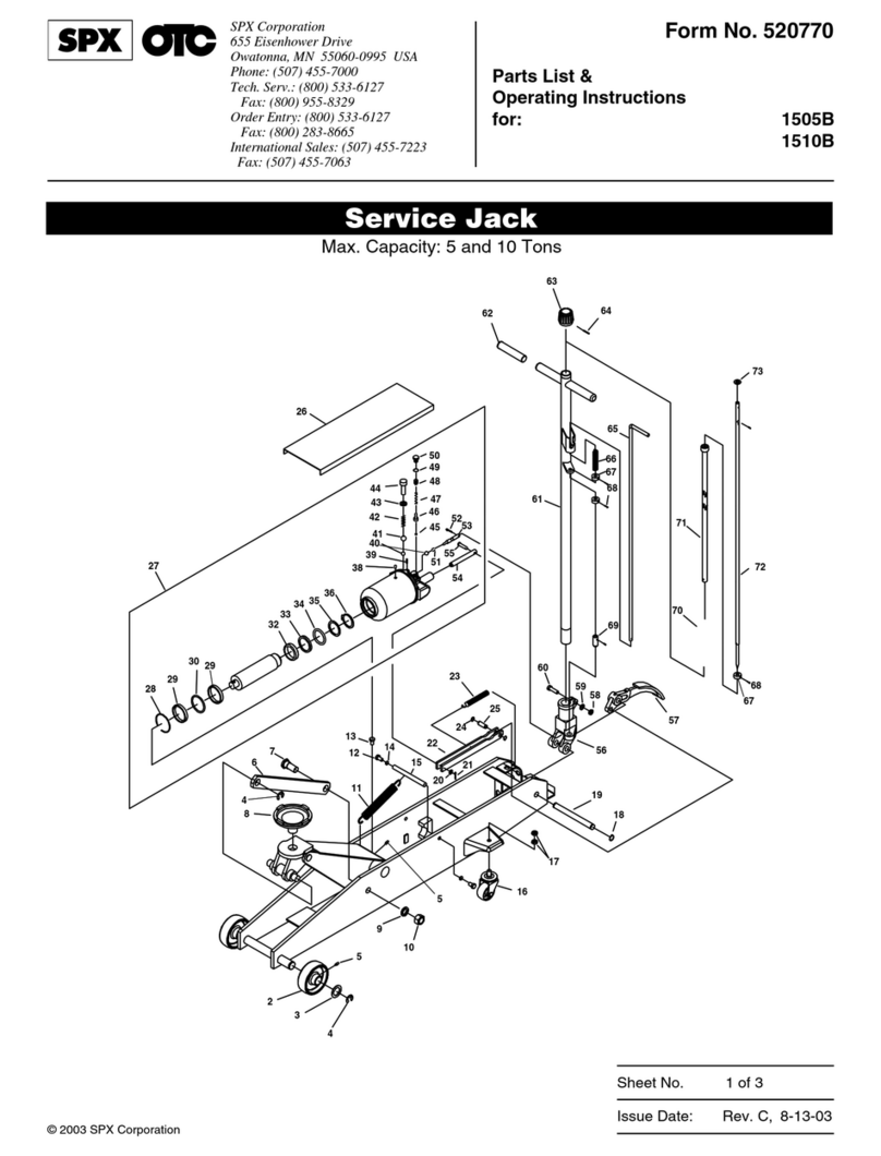 SPX 1505B operating instructions