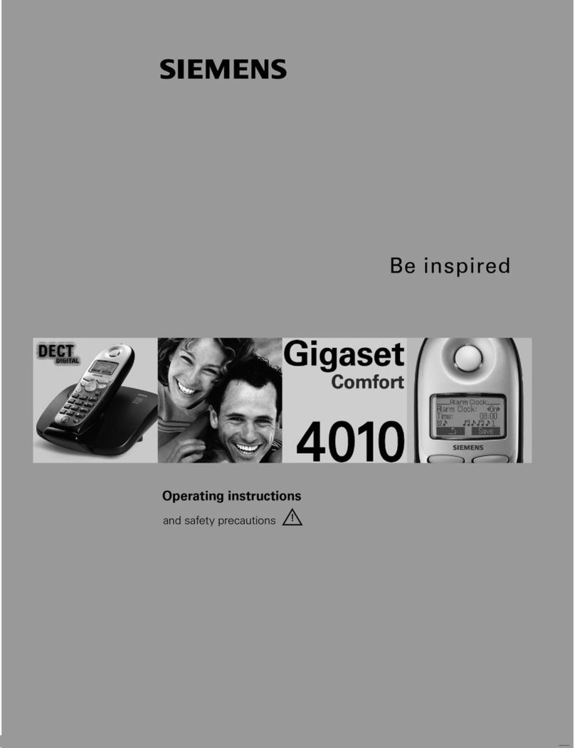 Siemens Gigaset 4010 User manual