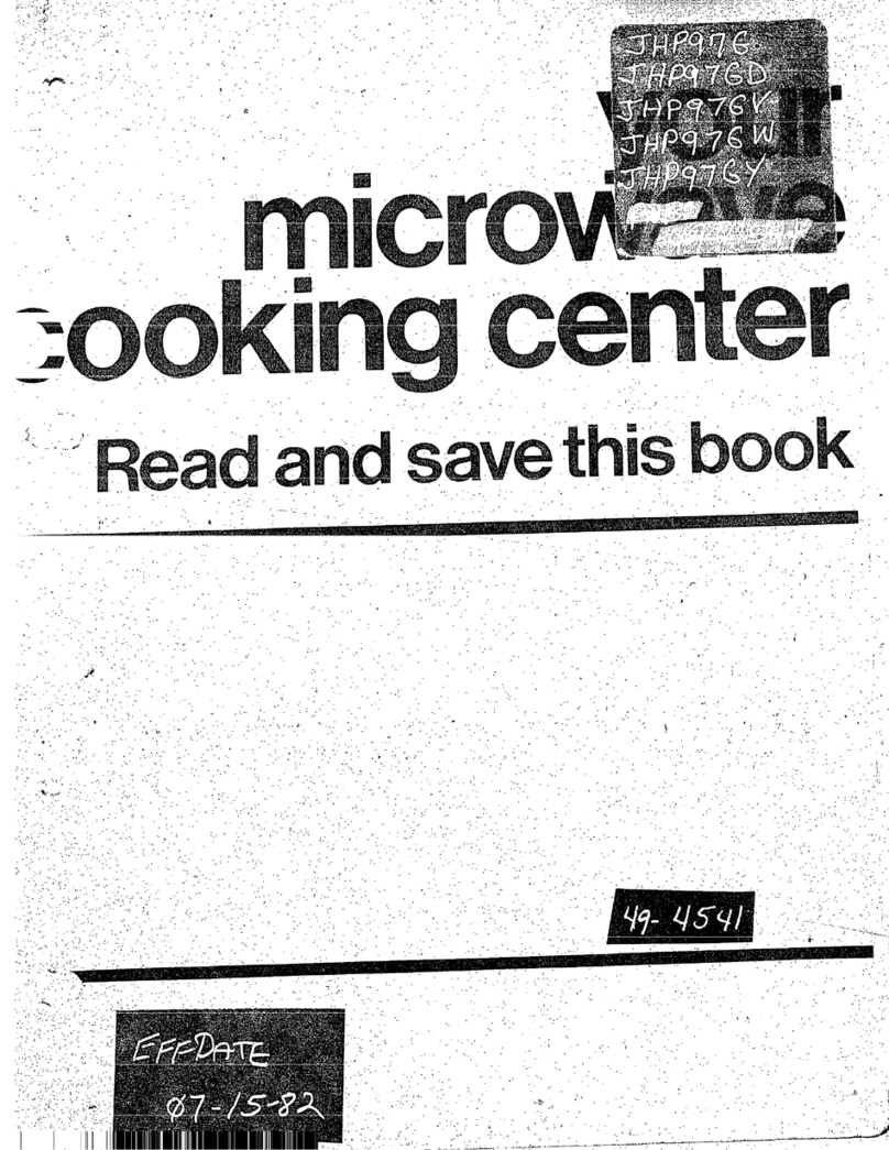 GE JHP976 Installation instructions