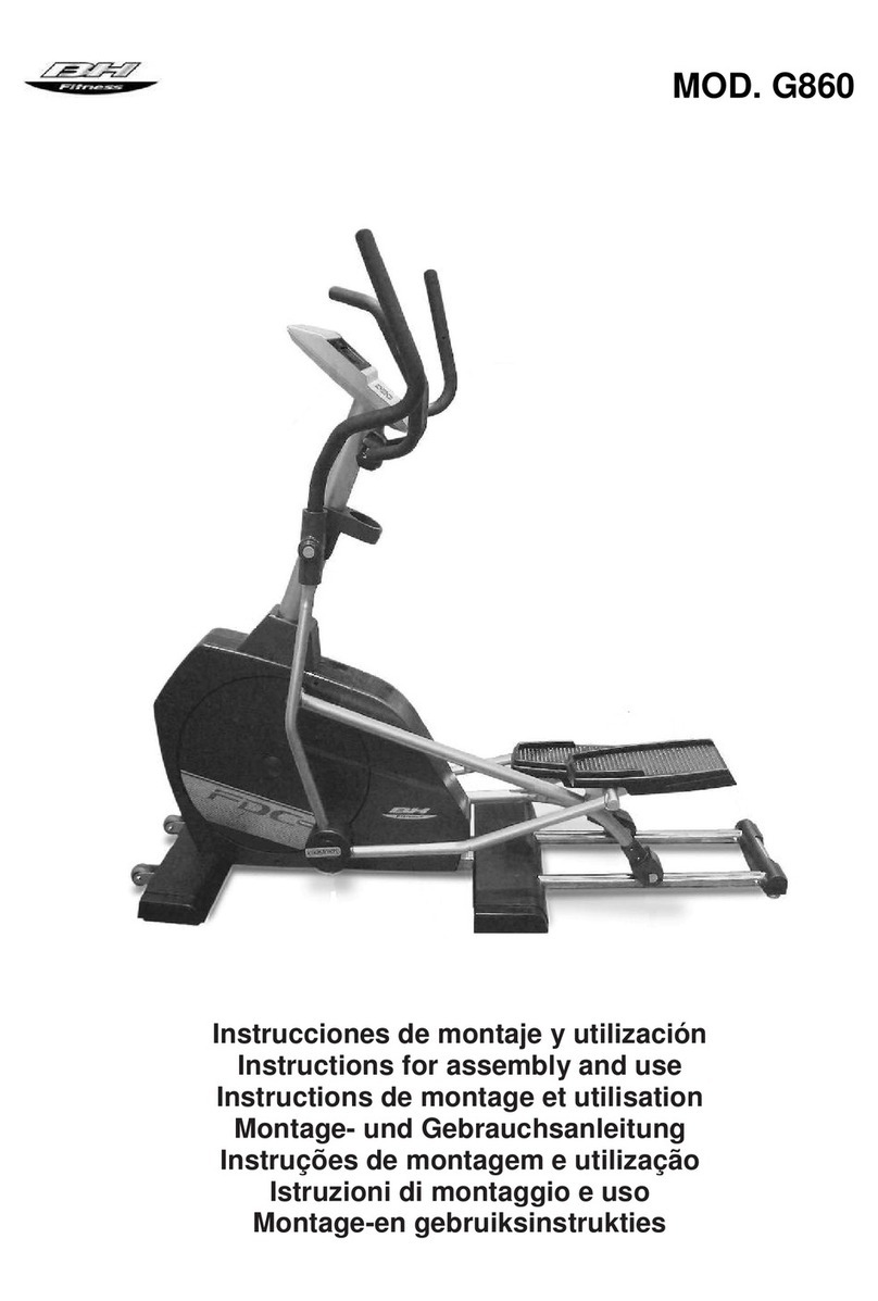 BH FITNESS MOD. G860 Operator's manual