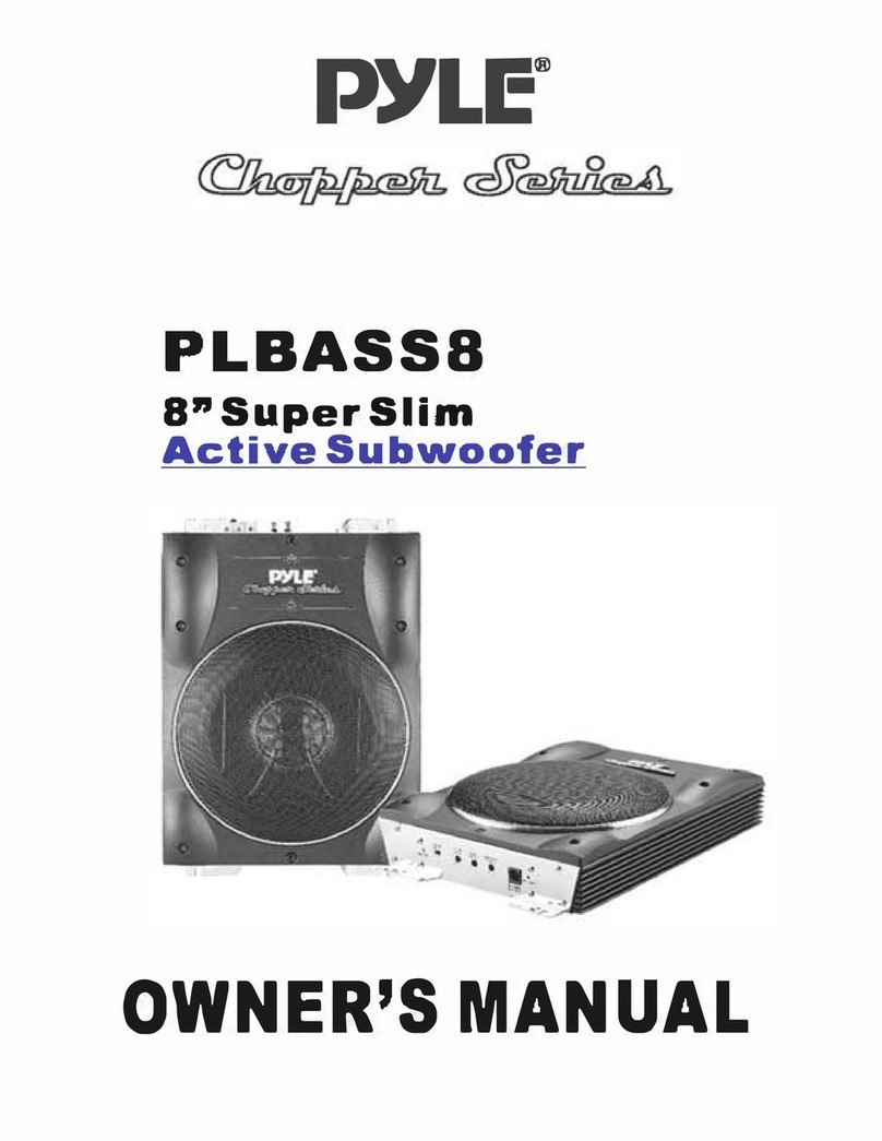 Pyle PLBASSB User manual