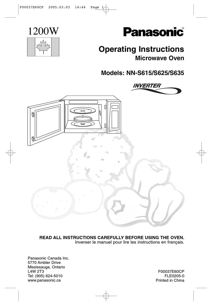 Panasonic INVERTER NN-S615 operating instructions