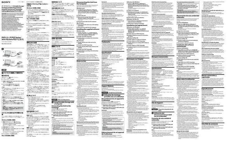 Sony PSZ Series User manual
