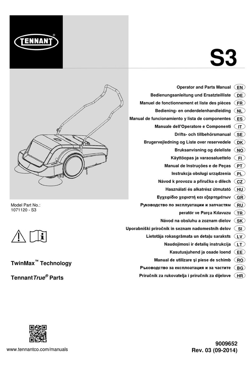 Tennant S3 Operator and parts manual