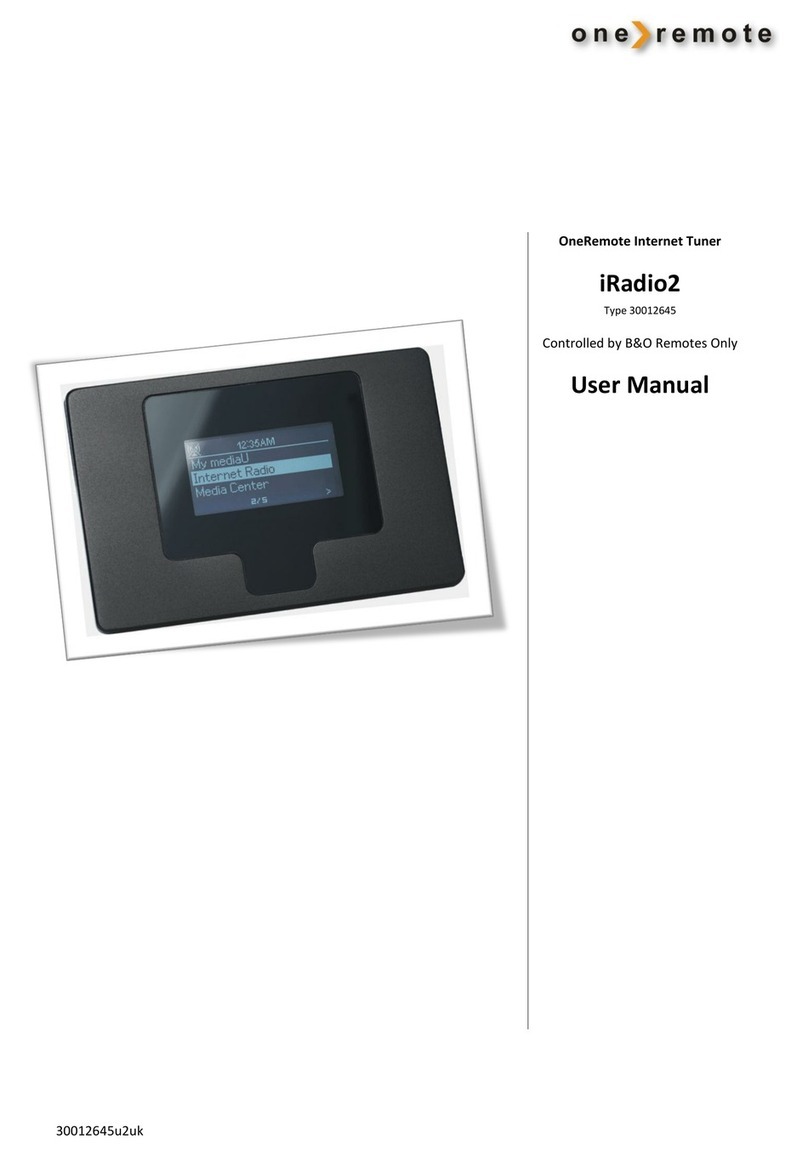 One Remote iRadio 2 user manual