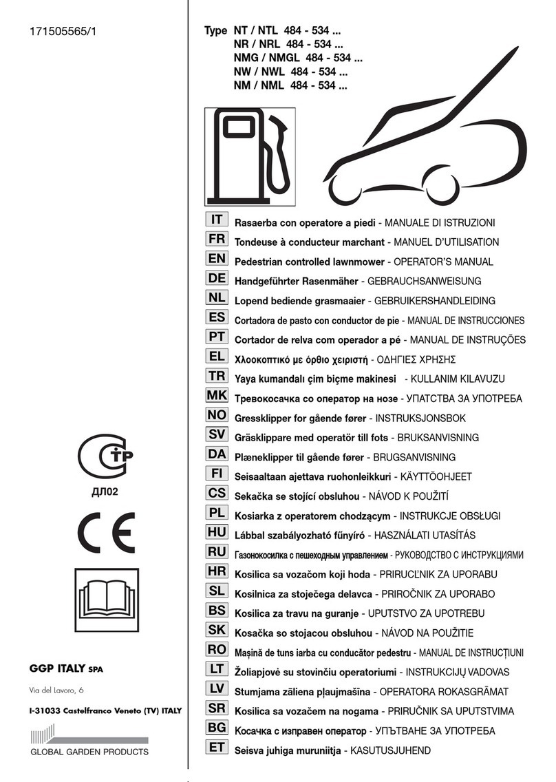 GGP ITALY SPA NT484 Operator's manual