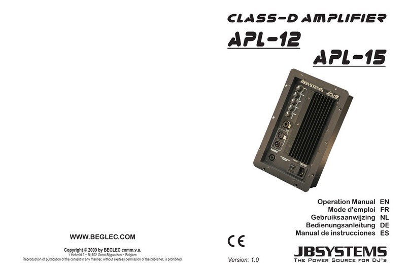 JB Systems APL-12 User manual