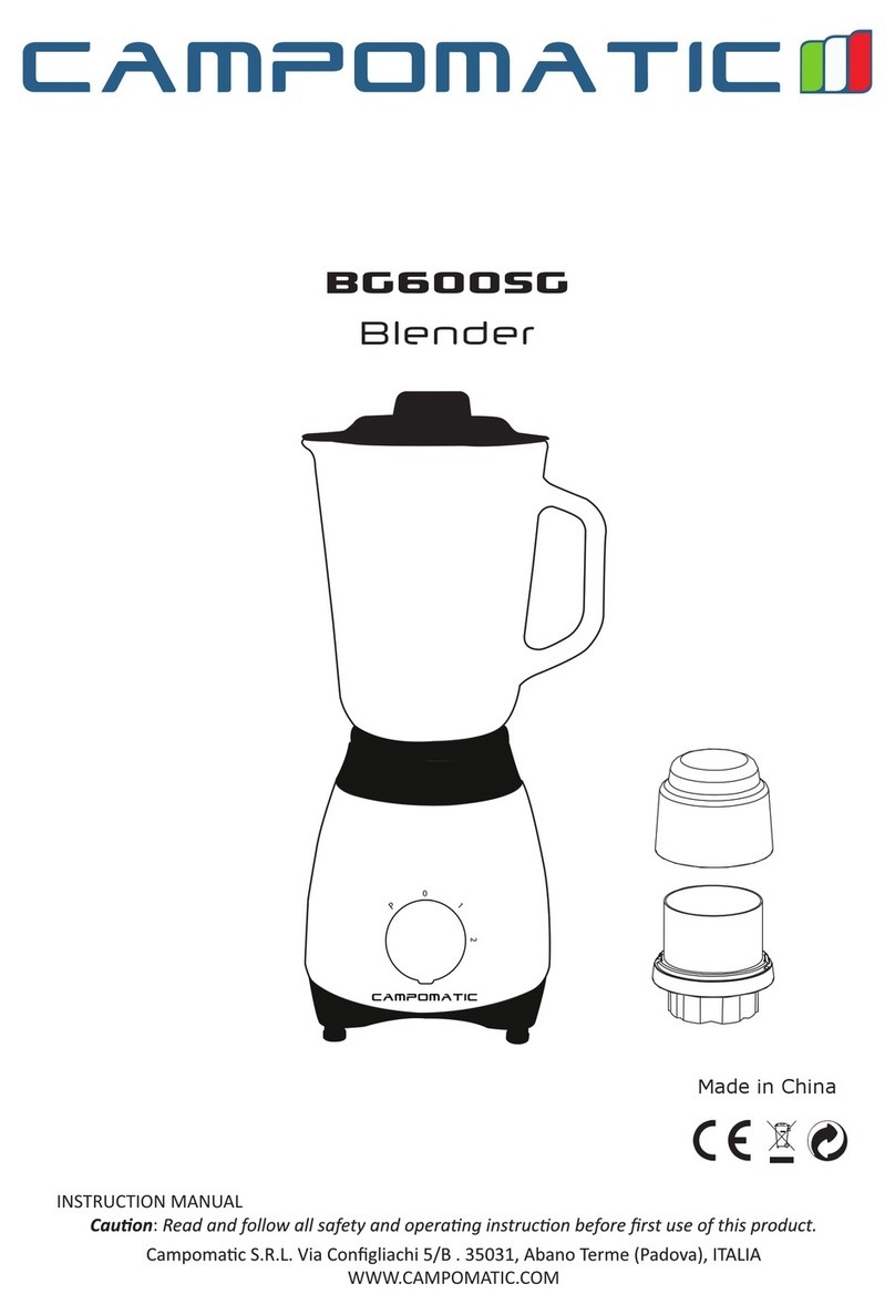 Campomatic BG600SG instruction manual