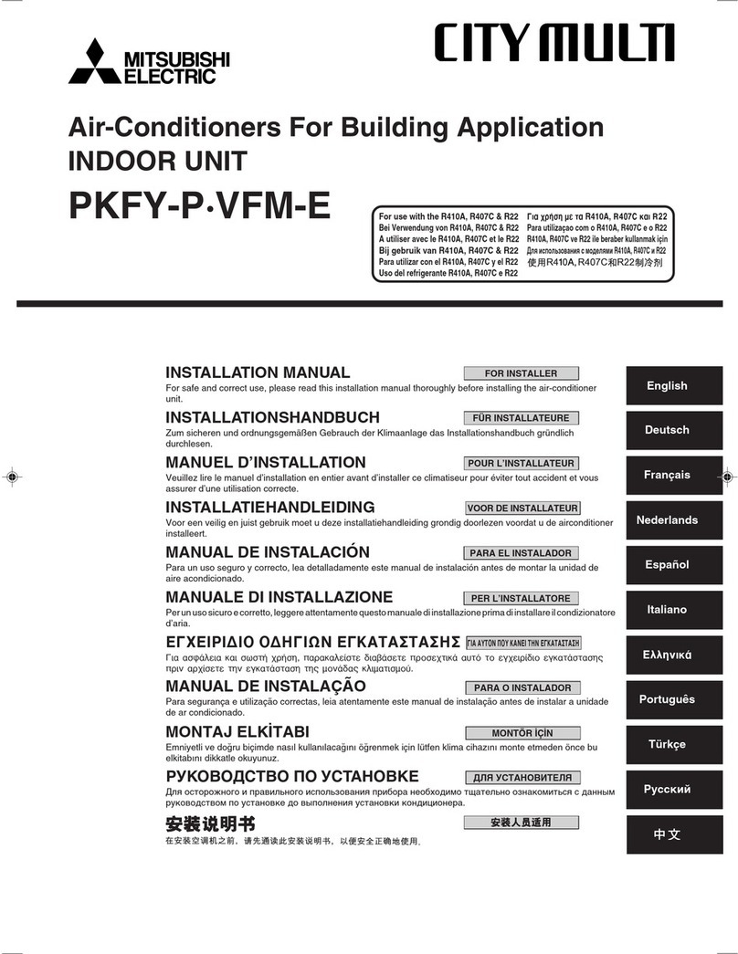 Mitsubishi Electric PKFY-P VFM-E User manual