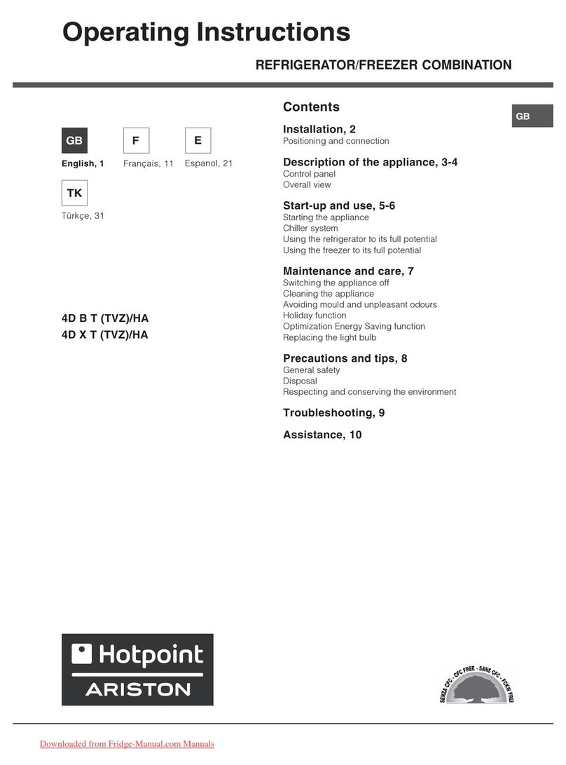 Hotpoint Ariston 4D X T (TVZ)/HA User manual