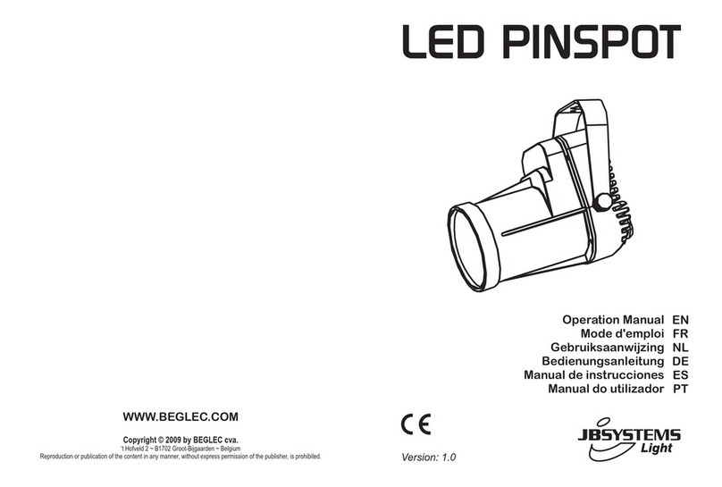 JB Systems LED PINSPOT Operation manual