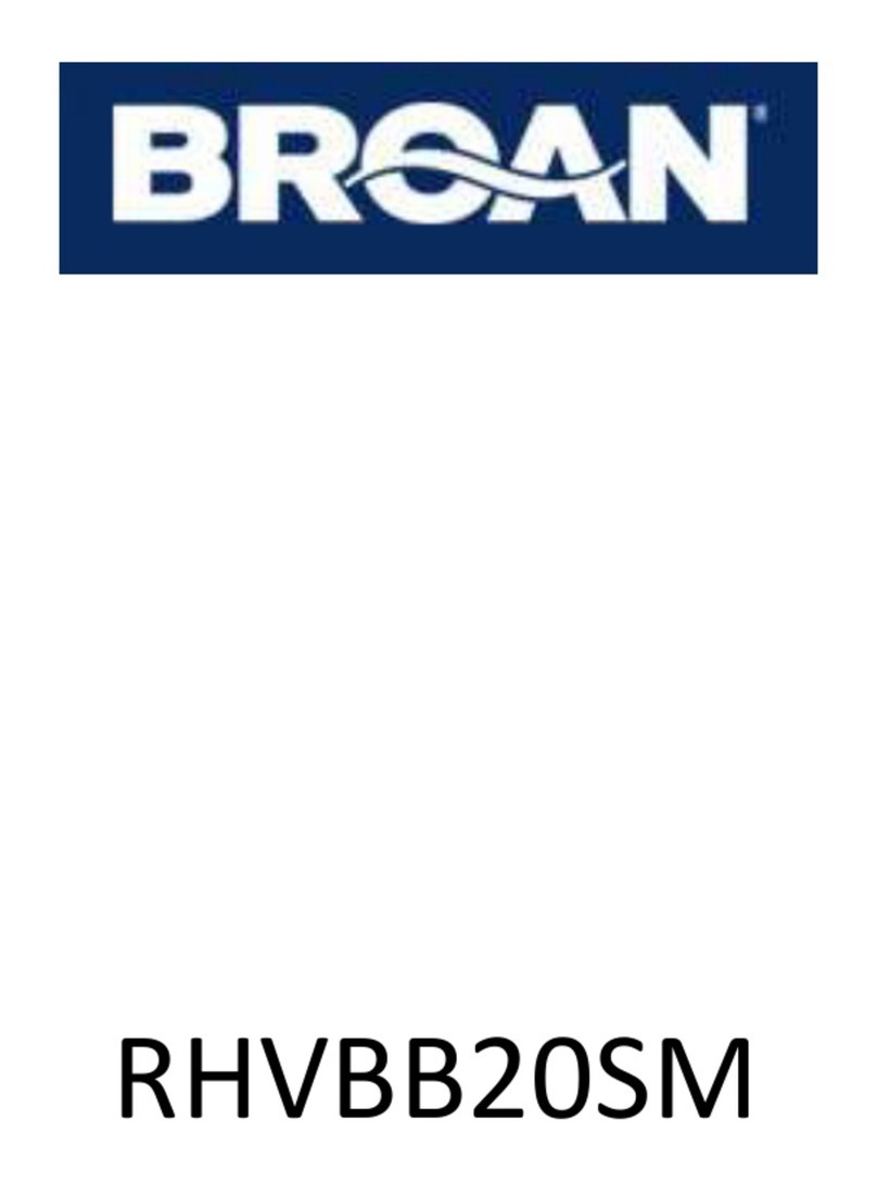 Broan PM390 SERIES User manual