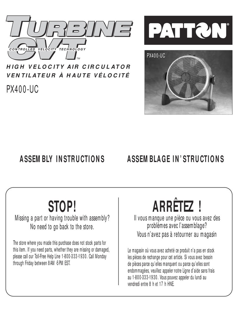 Patton PX400-UC Assembly instructions
