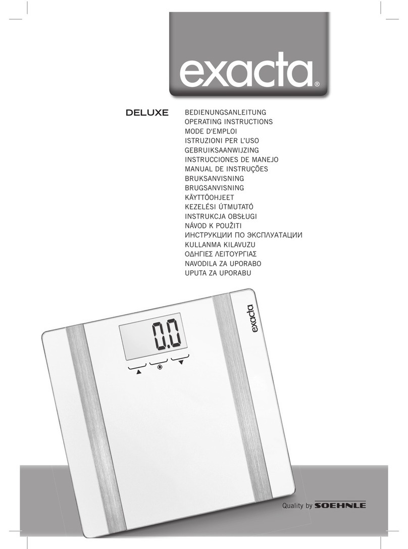 Exacta deluxe operating instructions