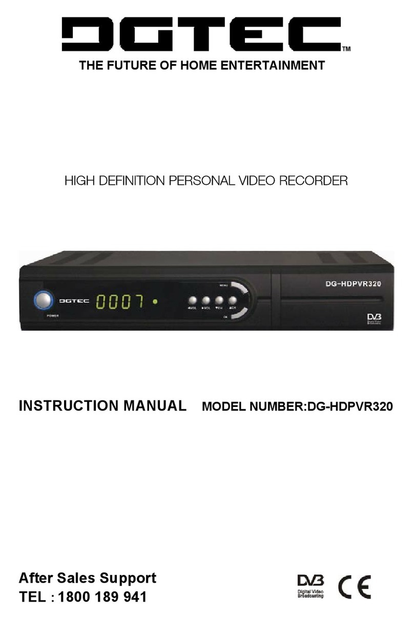 DGTEC DG-HDPVR320 instruction manual