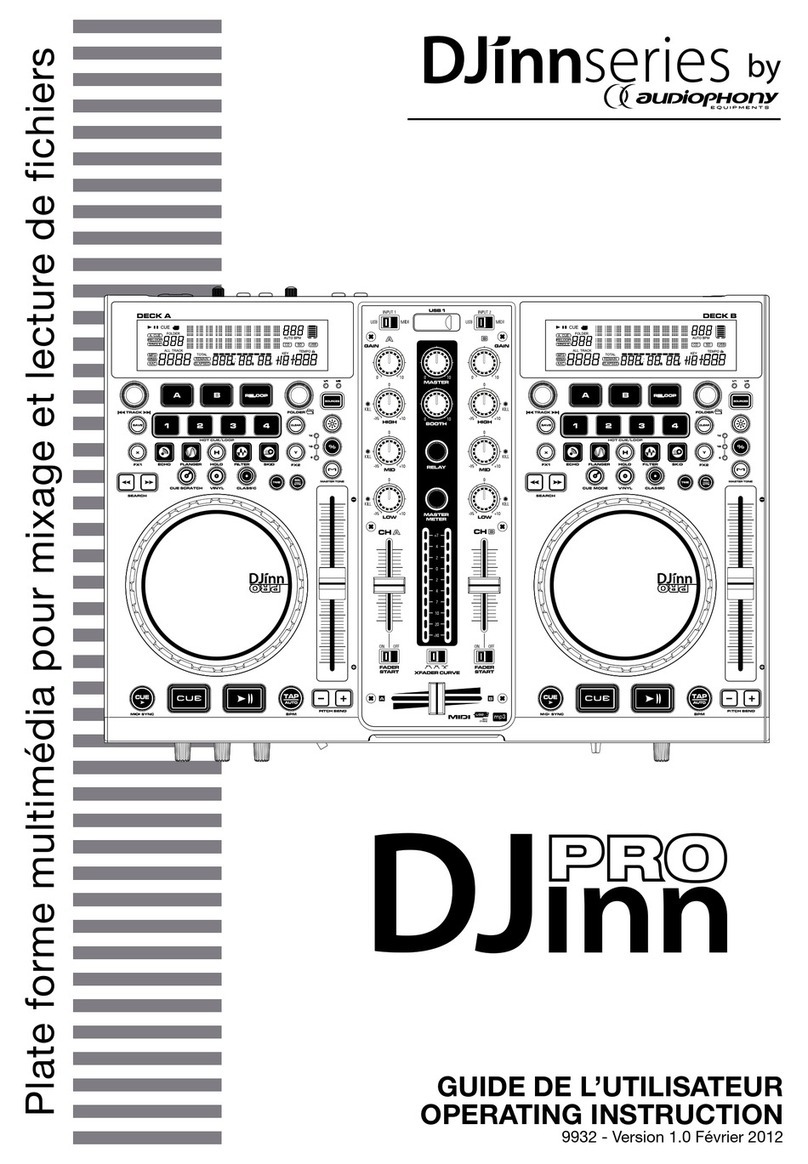 audiophony DJinn PRO operating instructions