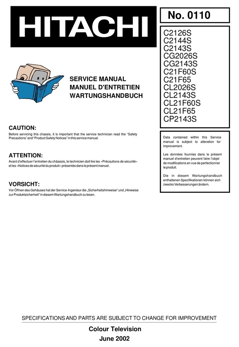 Hitachi C2126S User manual