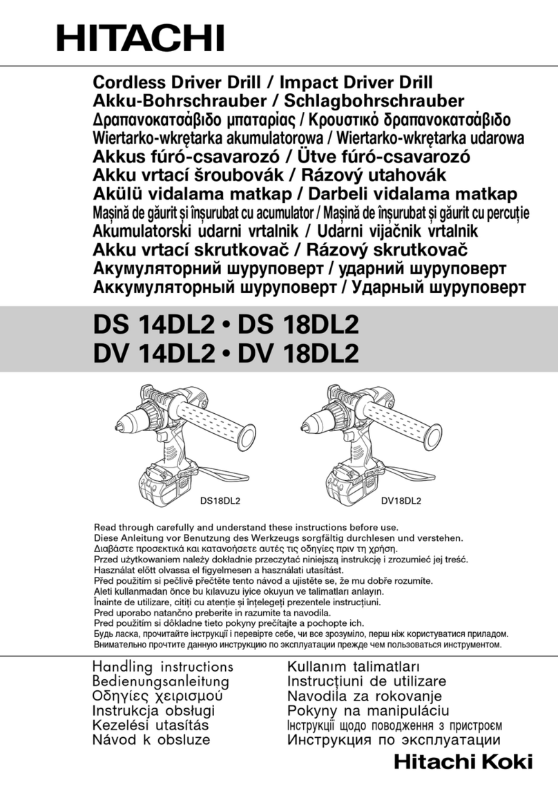 Hitachi DS 18DL2 User manual