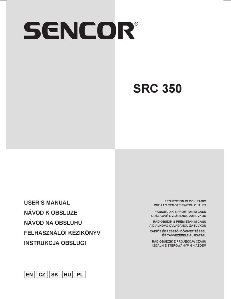 Sencor SRC 350 User manual Sencor SRC 350 User manual