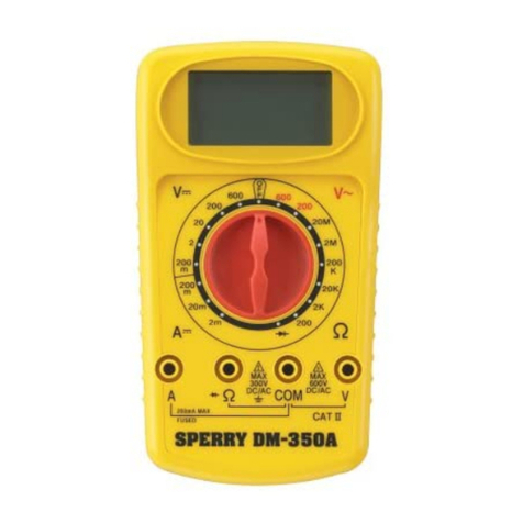 Sperry instruments DM-350A Operating	 instruction