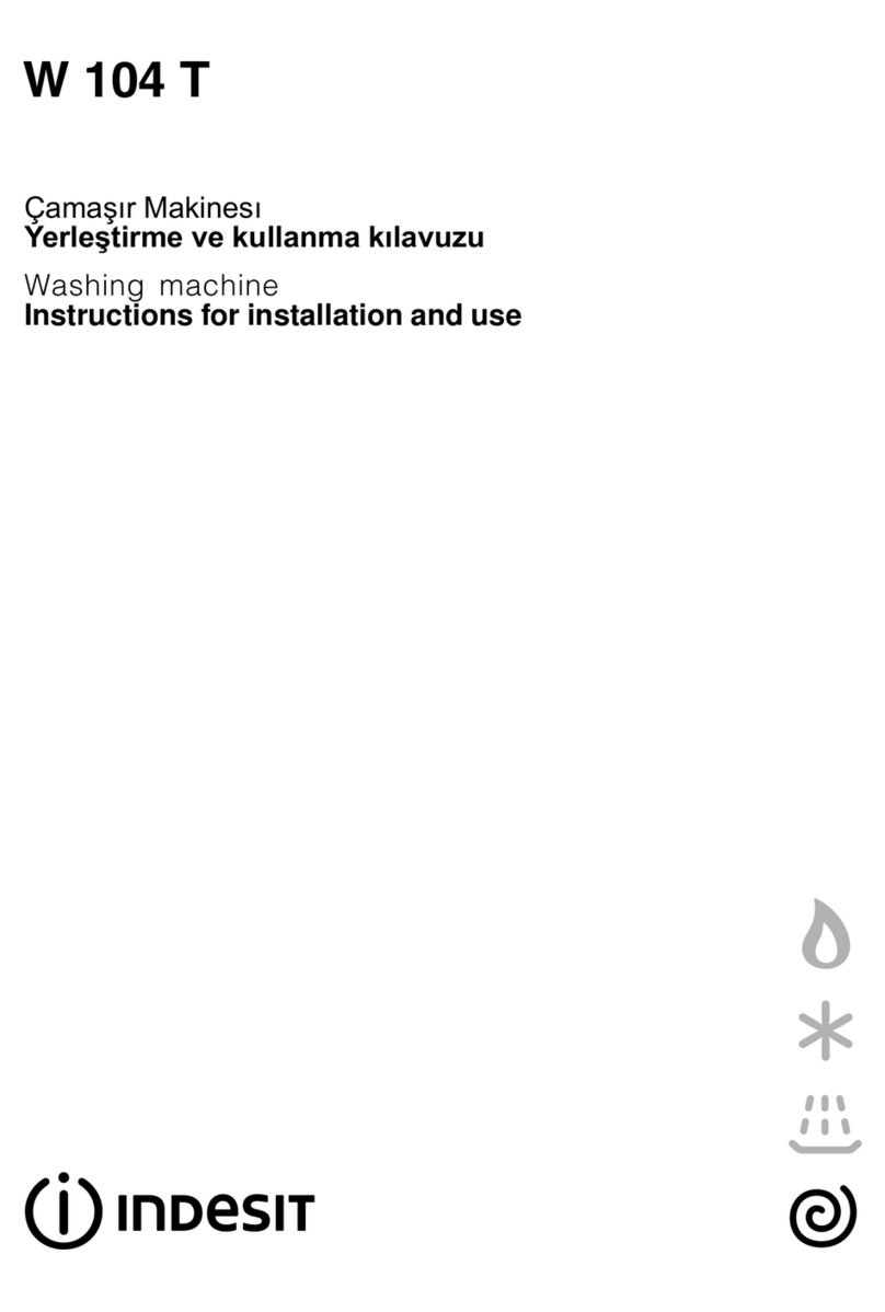 Indesit W 104 T User manual