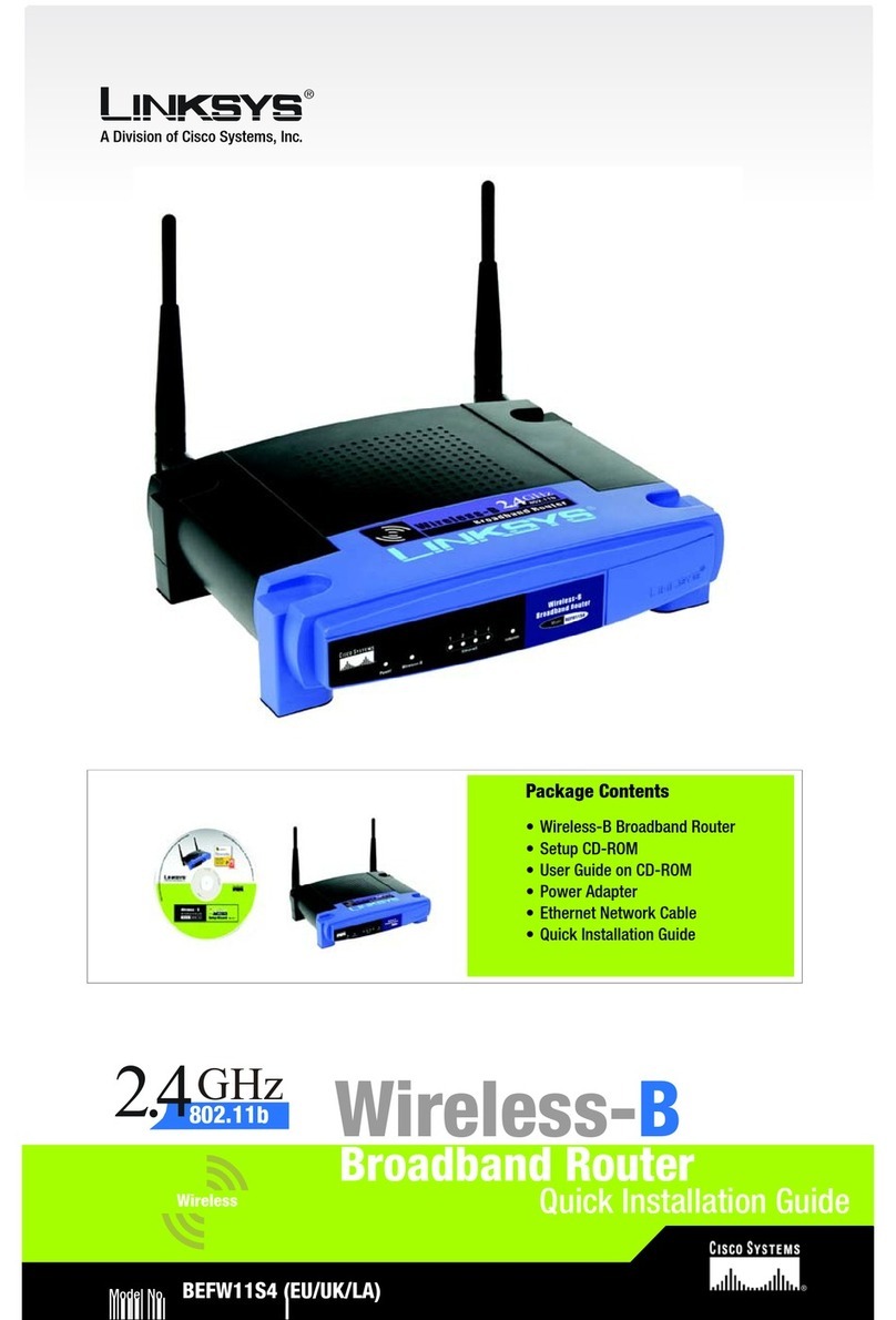 Linksys EtherFast Instant Broadband BEFW11S4 User manual Linksys EtherFast Instant Broadband BEFW11S4 User manual
