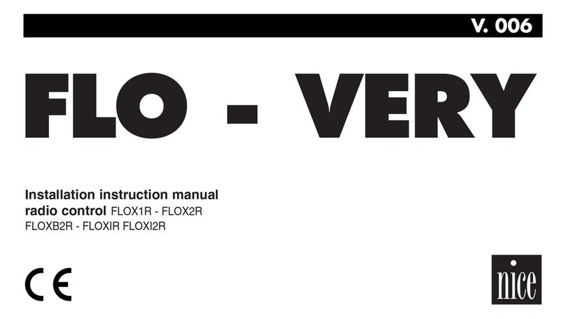 Nice FLOX1R Installation instructions manual