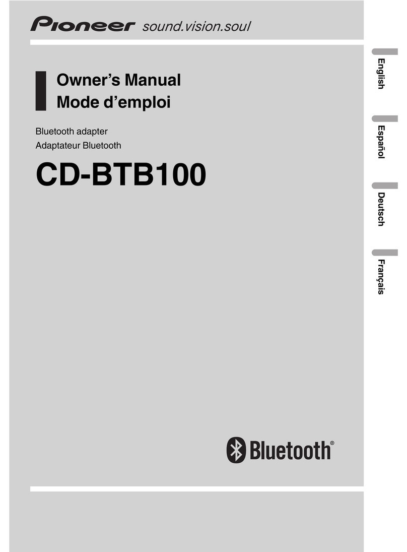 Pioneer CD-BTB100 owner's manual
