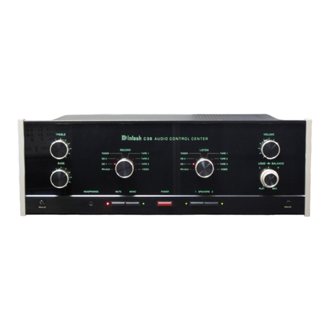 McIntosh C36 User manual McIntosh C36 User manual