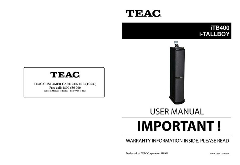 Teac iTB400 i-TALLBOY User manual