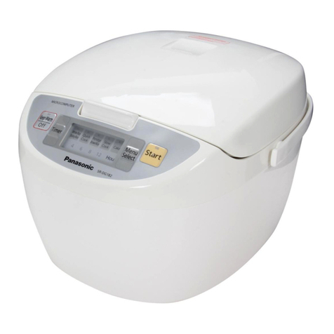 Panasonic SRDE102 - RICE COOKER - MULTI LANGUAGE User manual