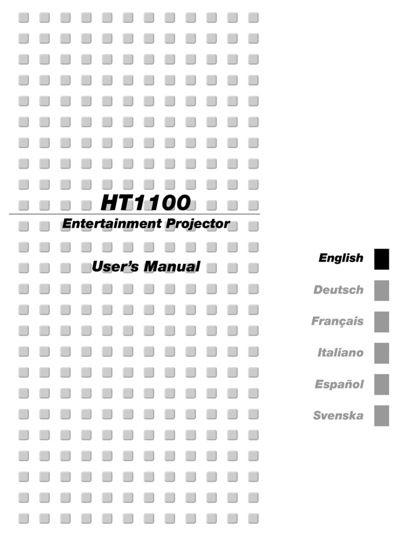 NEC Showcase Series HT1100 User manual