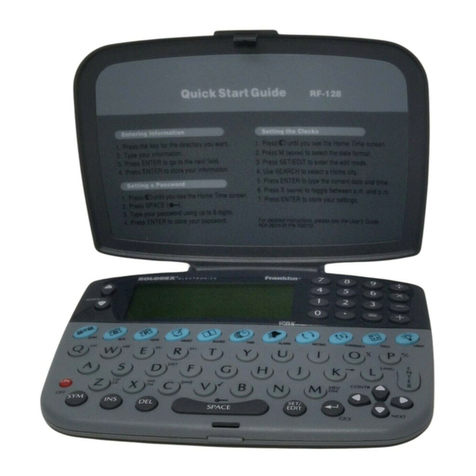 Rolodex RF-128 User manual Rolodex RF-128 User manual