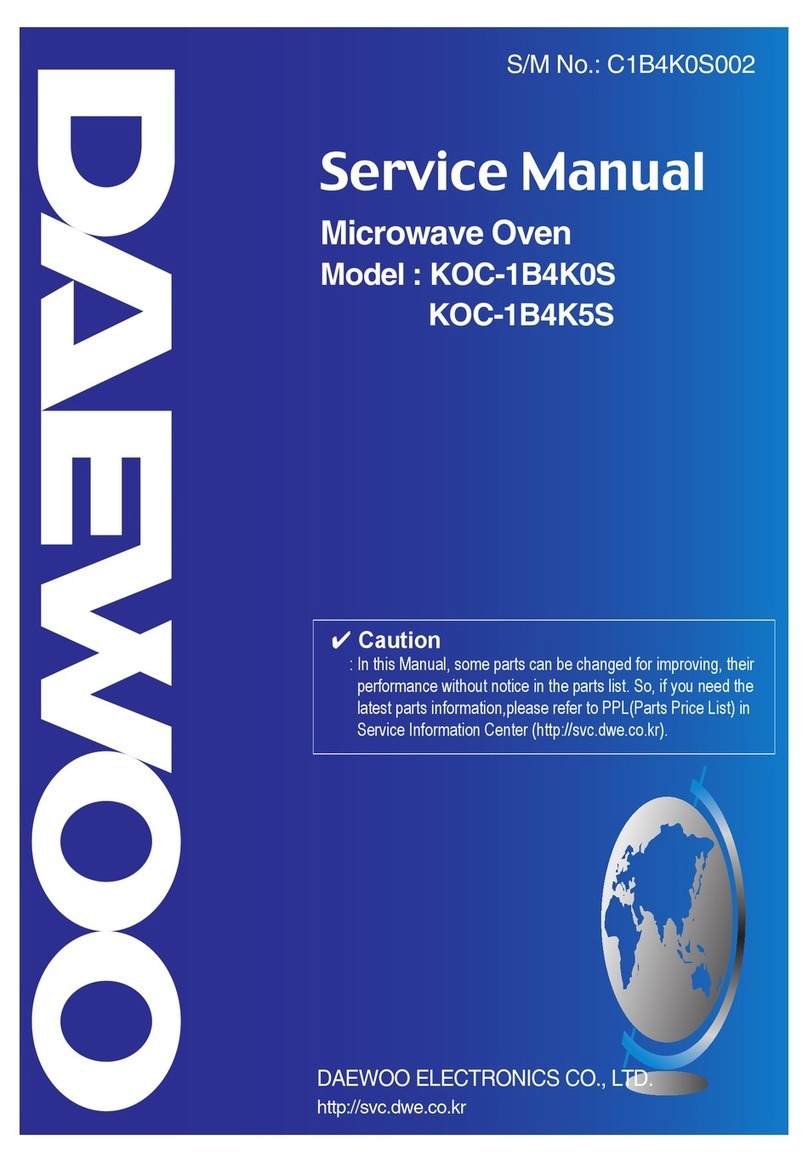 Daewoo KOC-1B4K0S Service manual