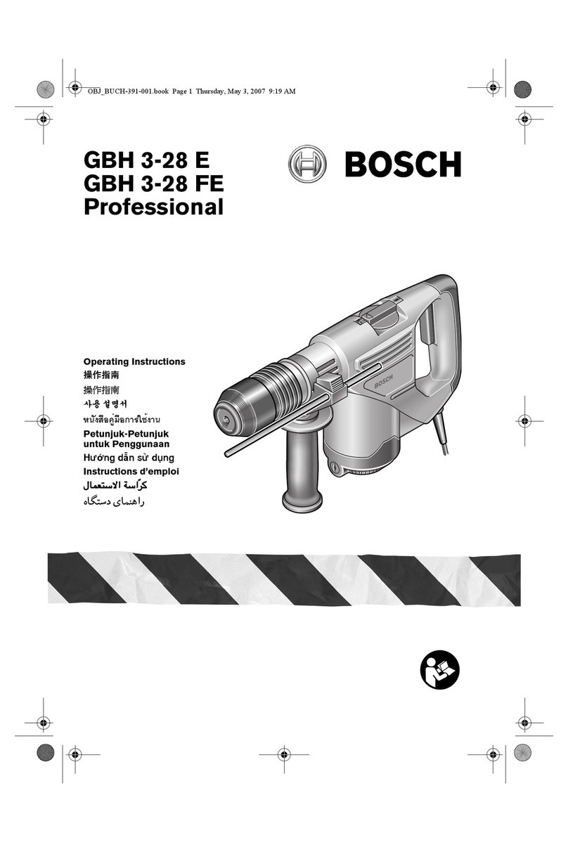 Bosch GBH 3-28 E PROFESSIONAL operating instructions