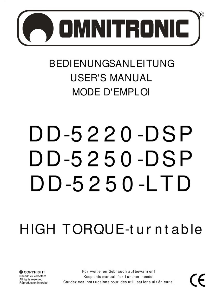 Omnitronic DD-5220 User manual