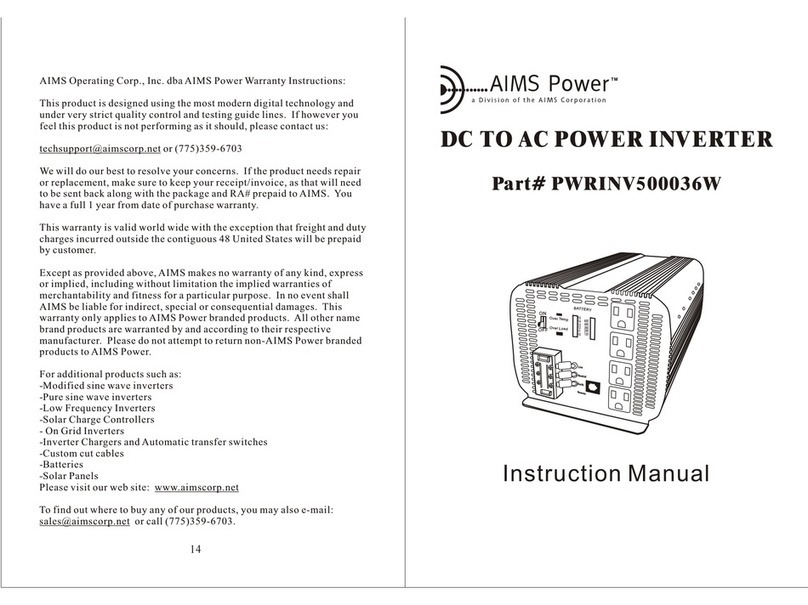AIMS PWRINV500036W instruction manual AIMS PWRINV500036W instruction manual