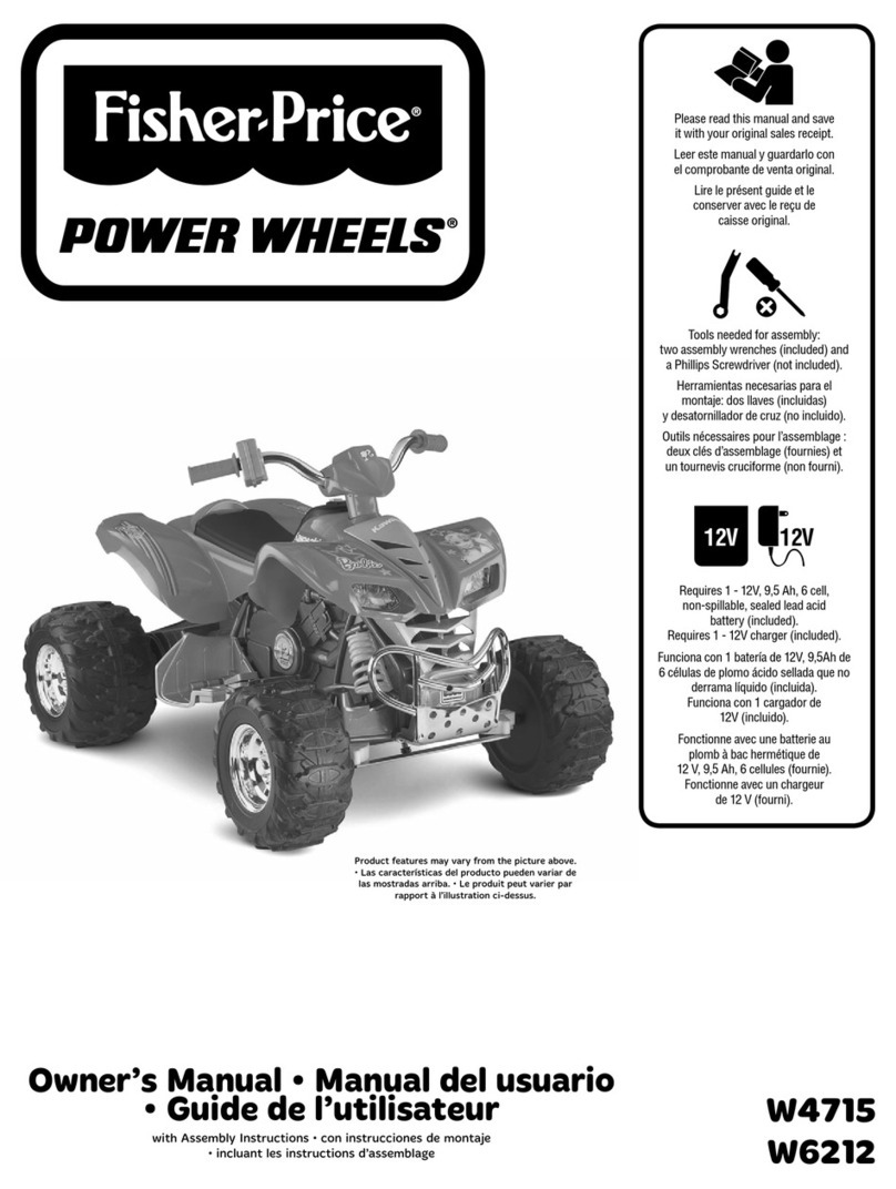 Fisher-Price W6212 Power Wheels owner's manual