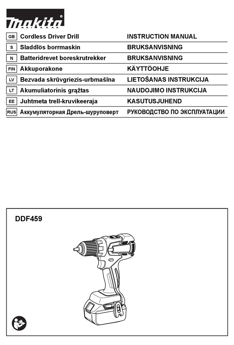 Makita DDF459 instruction manual